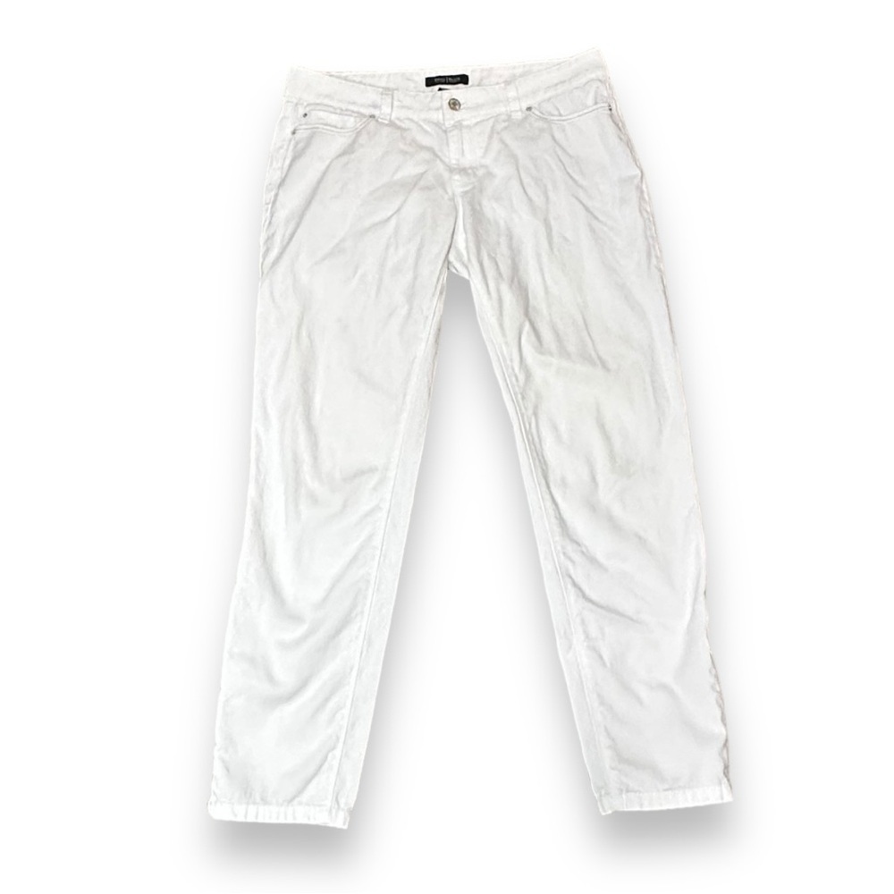 White House Black Market Winter White Skimmer Jeans Size 6